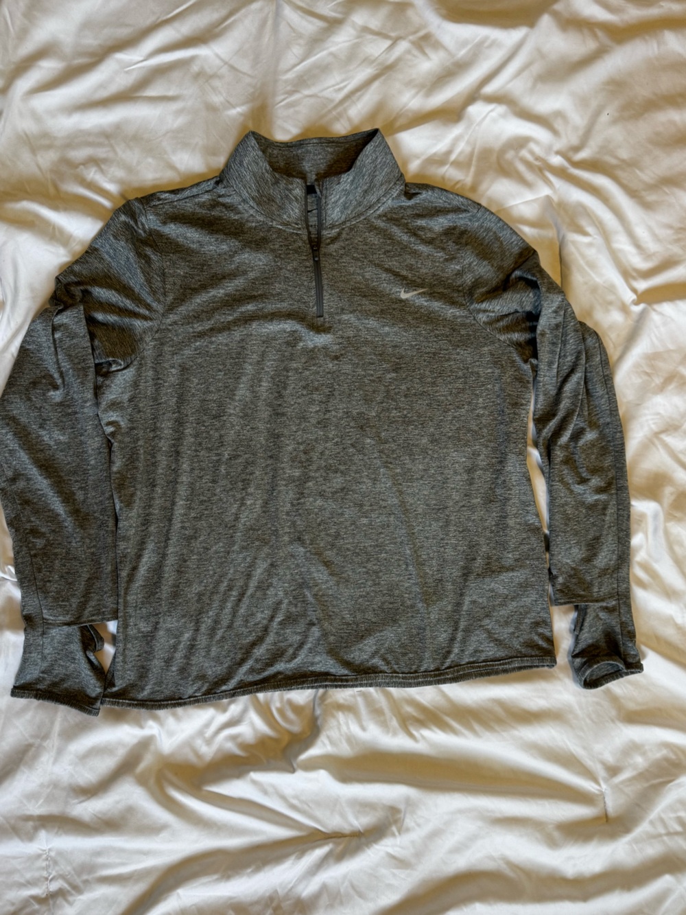 Nike Women’s Gray Quarter-Zip Pullover